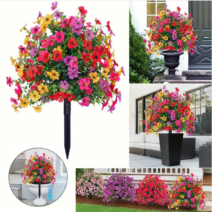 🚀 #1 Bestseller - Over Half a Million Sold 🔥Outdoor/Indoor UV Resistant & Waterproof Artificial Flower Decor