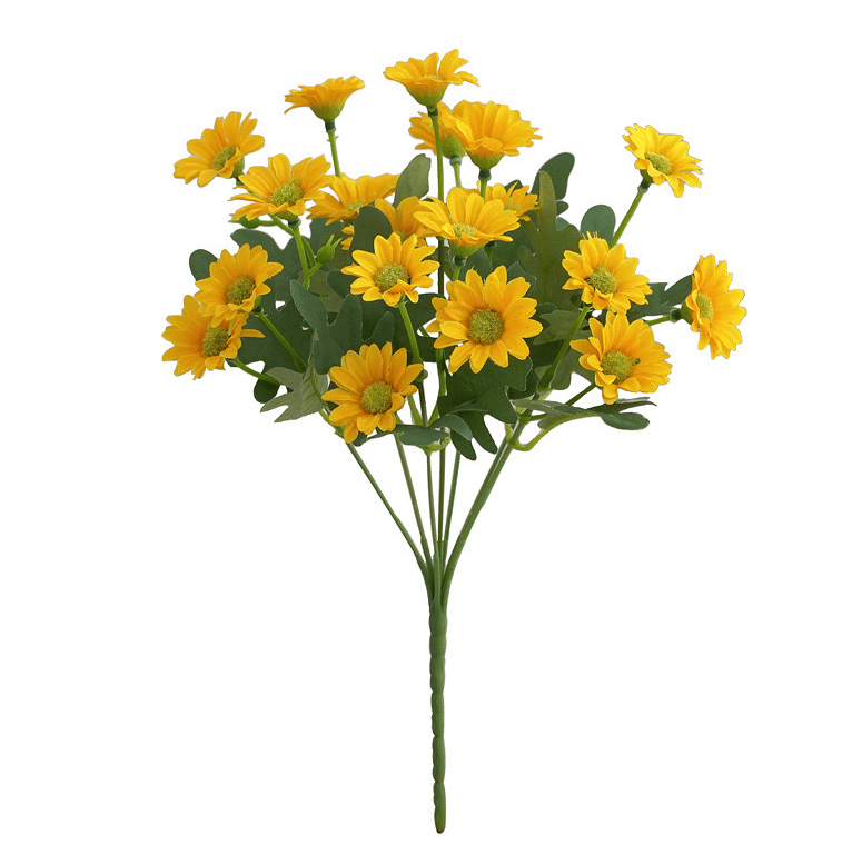 🔥 $9.96 On Sale Only Today 🌱 Artificial Outdoor Sunset Mums Flowers - UV resistant, Waterproof, Windproof