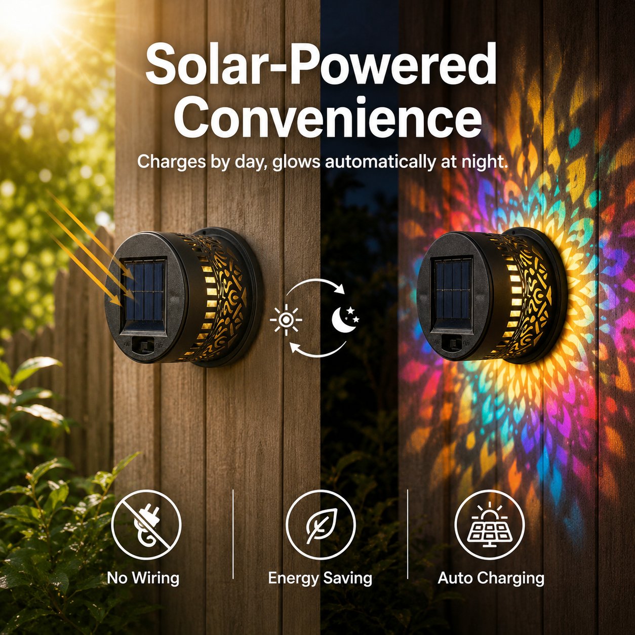 🔥Limited 60% OFF🔥Solar Mandala Projector Light Patio Ambient Decor