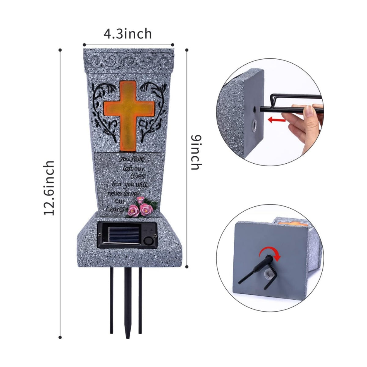 🔥ON SALE 59% OFF🔥Solar Cemetery Grave Vase