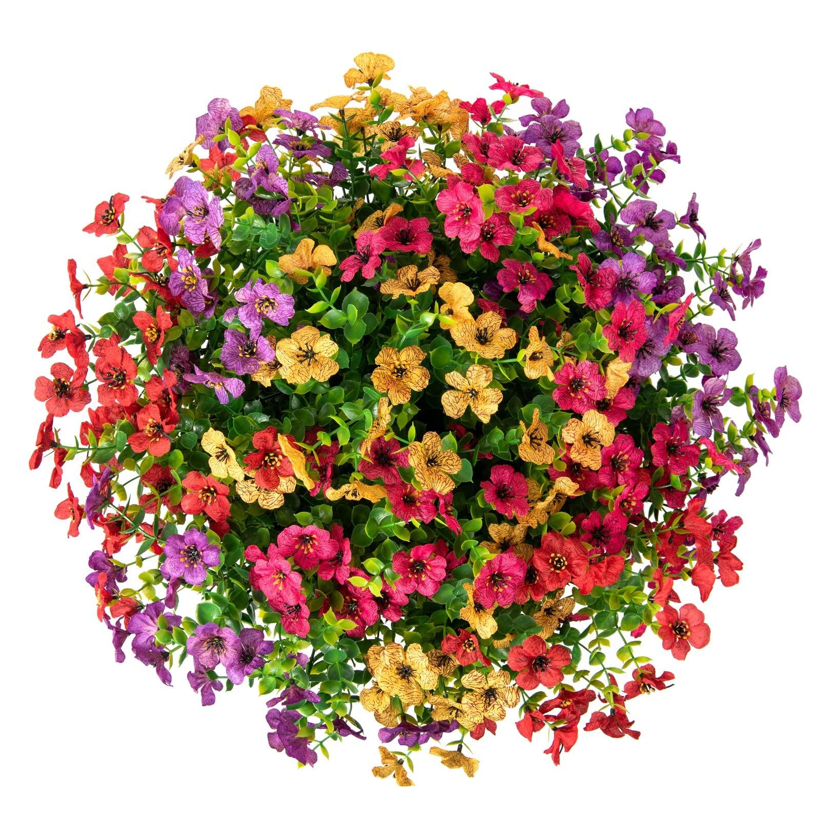 14" Faux Silk Daisy with Eucalyptus 12 Bundles- 4 Mix Color