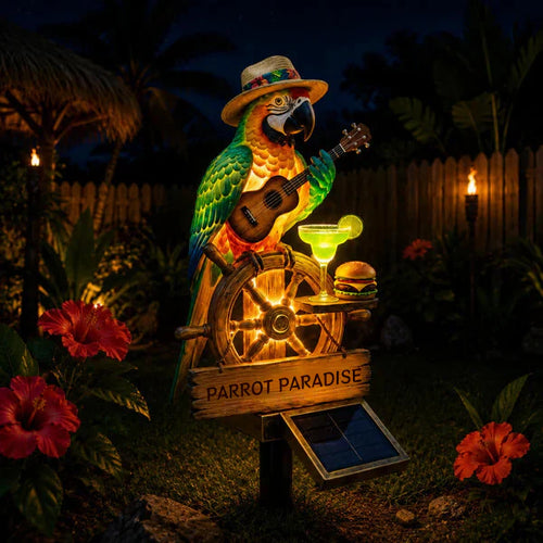 🌴 "Tropical State of Mind" Solar-Powered Parrot Light – Your 24/7 Vacation Mode, Activated 🌅