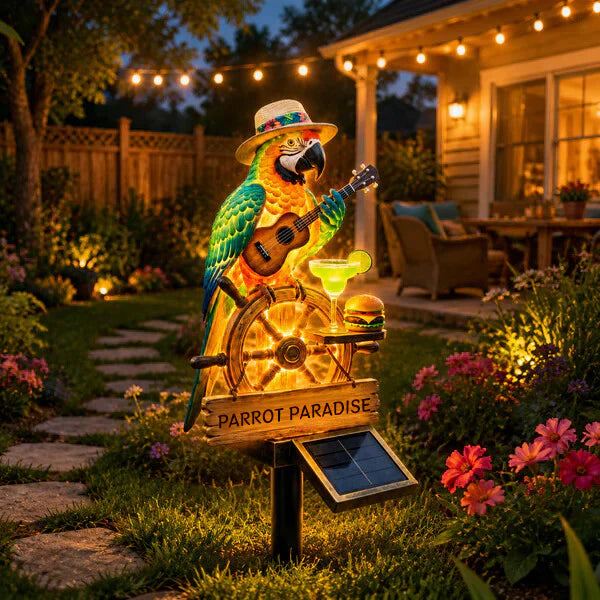 🌴 "Tropical State of Mind" Solar-Powered Parrot Light – Your 24/7 Vacation Mode, Activated 🌅