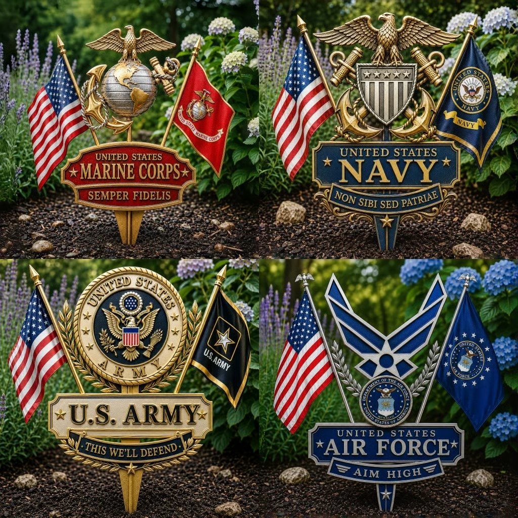 🏆Last Day Promo: 60% OFF 🎖️-US Marine Corps Semper Fidelis Tribute Garden Stake - ✈️Buy 3 Free Shipping Today!