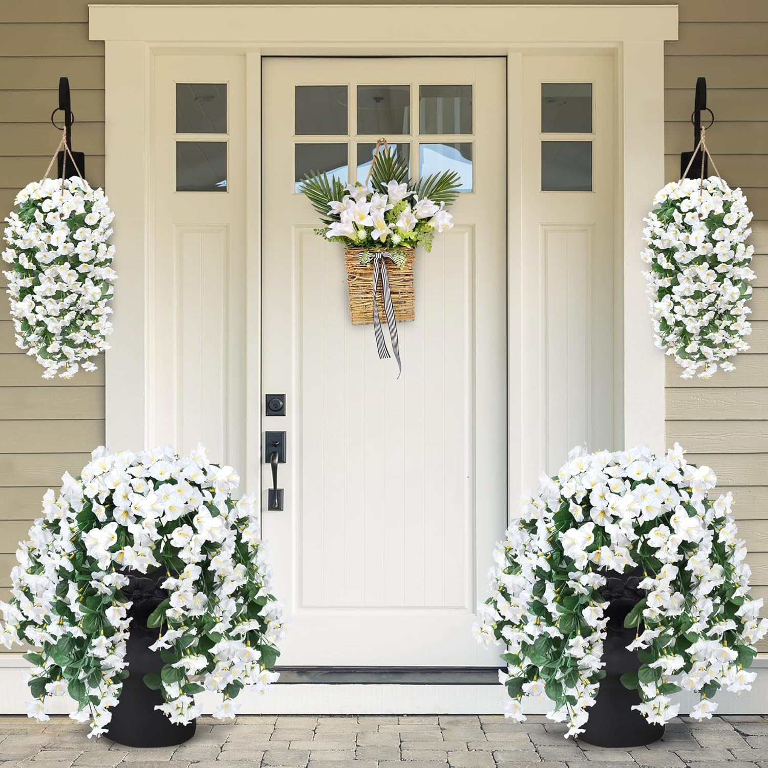 🔥$9.95 On Sale Only Today🔥Artificial Faux Hanging Flowers Plants