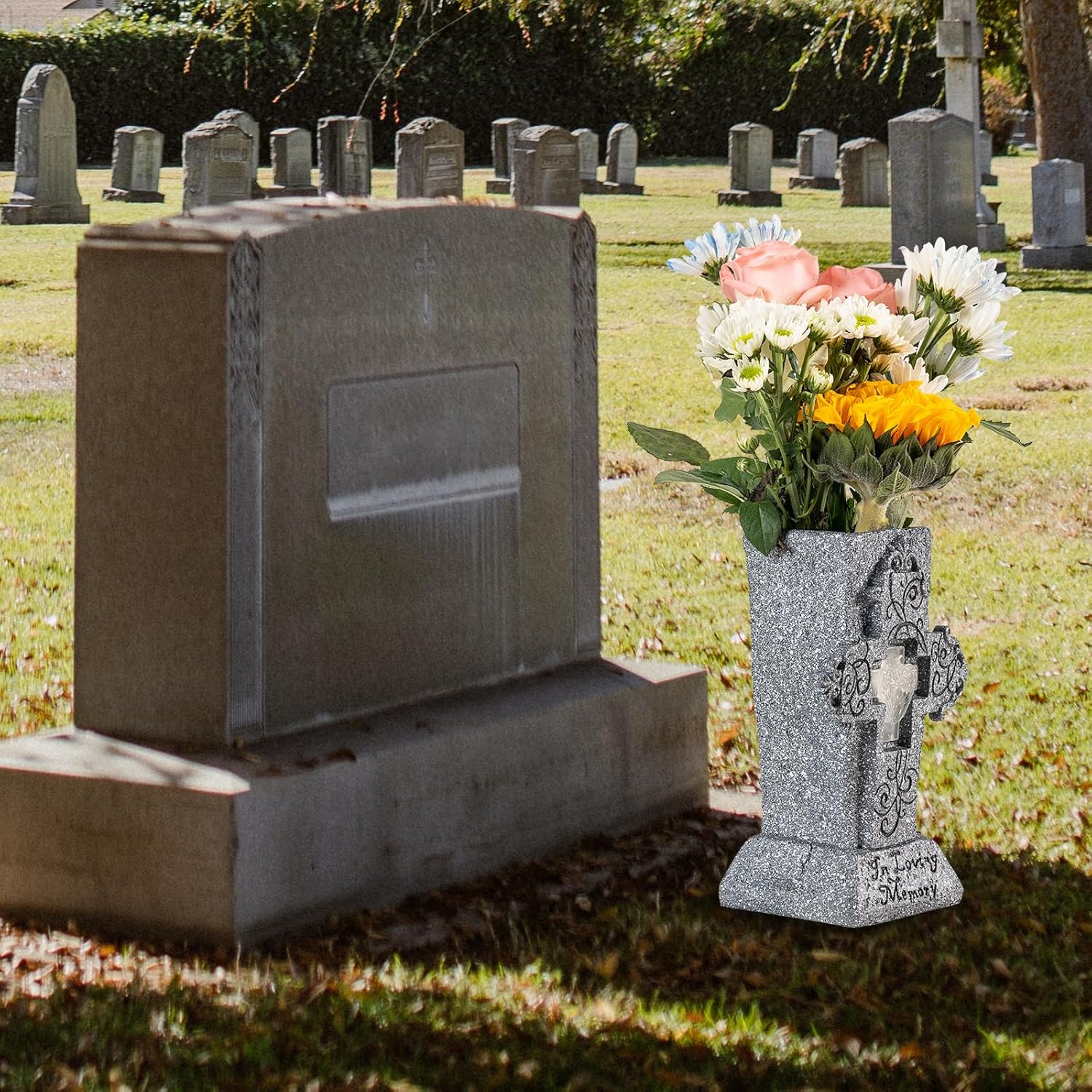 🔥ON SALE 59% OFF🔥Solar Cemetery Grave Vase