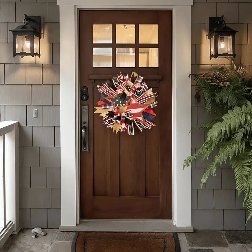 🇺🇸 250th Anniversary Handmade American Patriotic Wreath