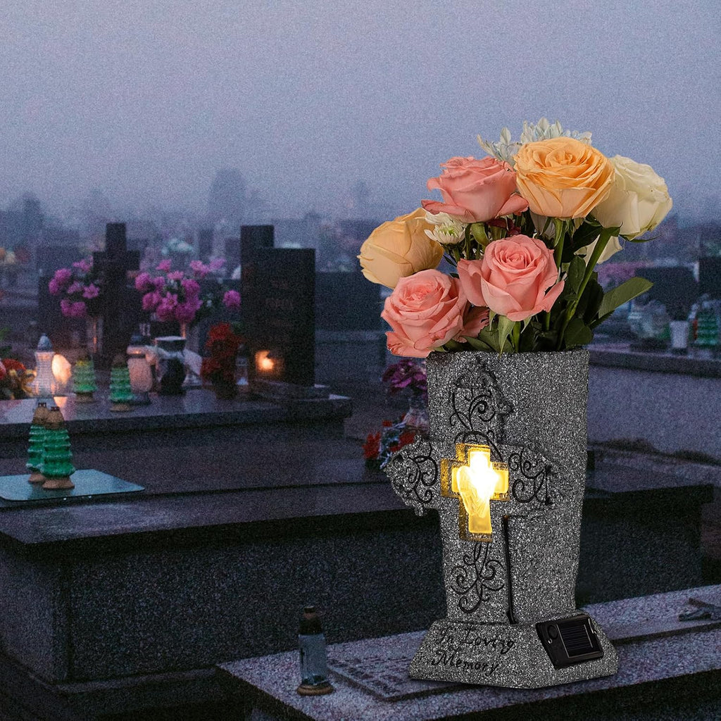 🔥ON SALE 59% OFF🔥Solar Cemetery Grave Vase