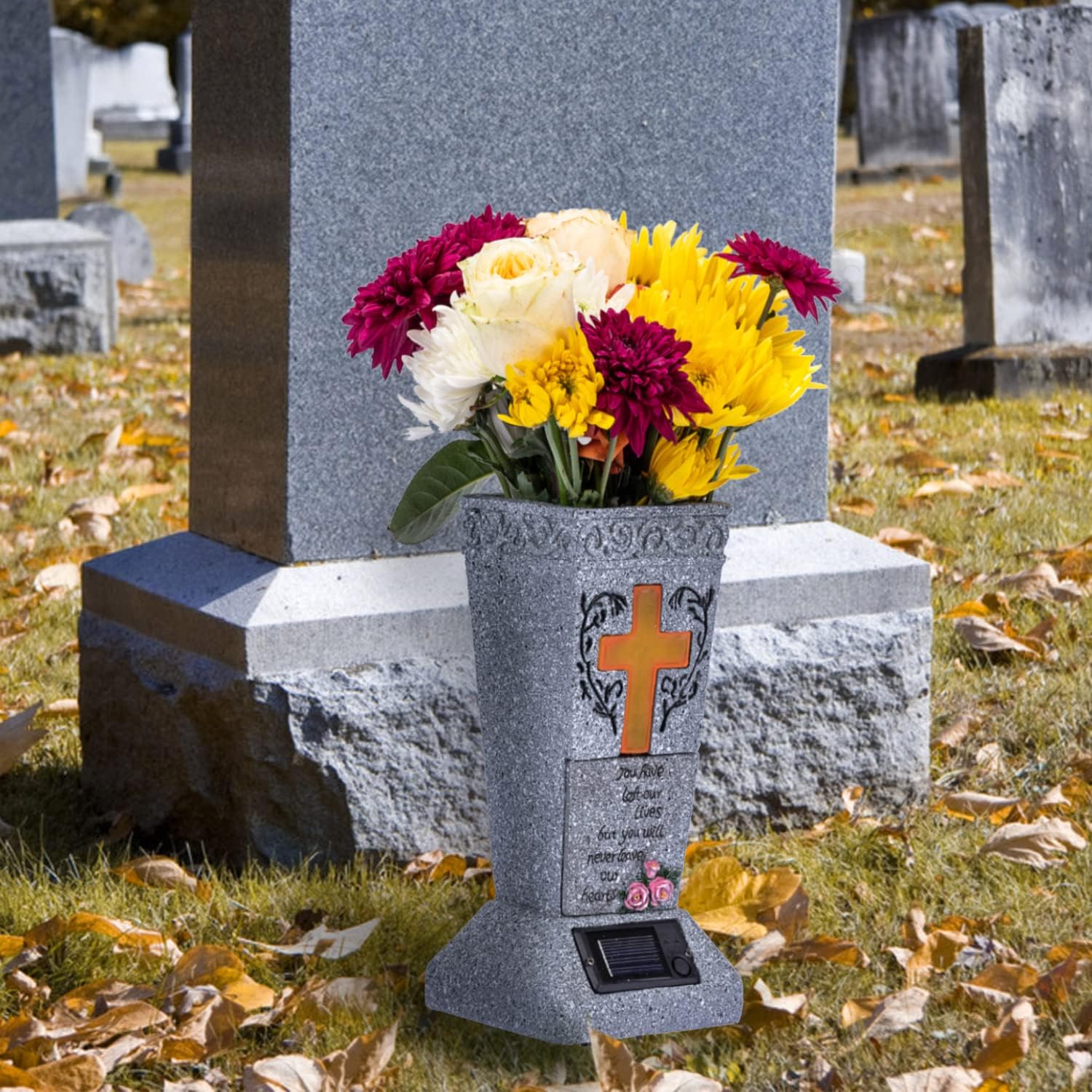 🔥ON SALE 59% OFF🔥Solar Cemetery Grave Vase