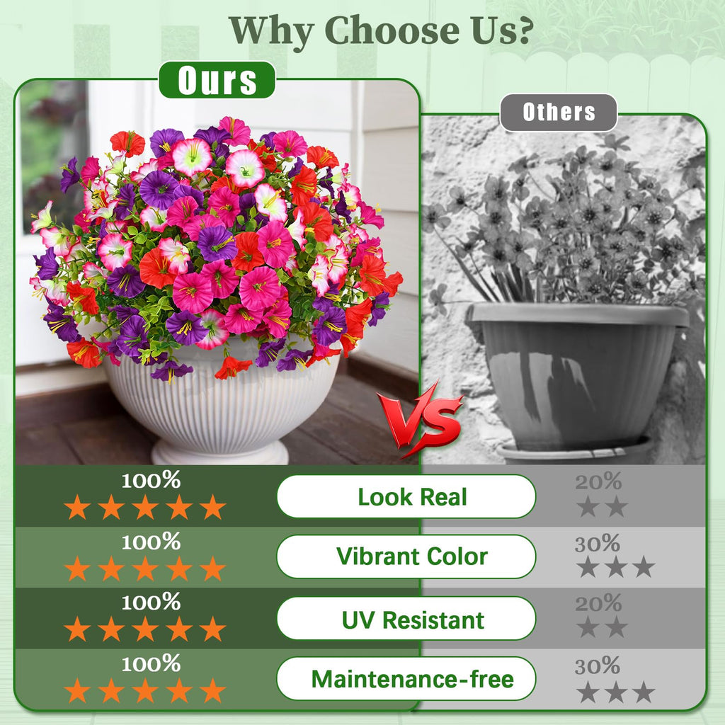 🔥Independence Day Limited 60% OFF🔥UV Resistant Artificial Petunias Flowers