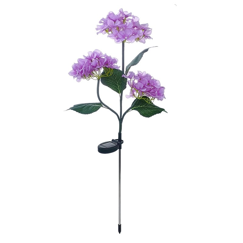 💐Summer Hot Sale 49% OFF--Solar Hydrangea Flower Light With 3 Head