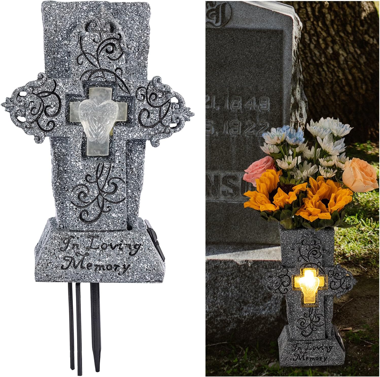 🔥ON SALE 59% OFF🔥Solar Cemetery Grave Vase