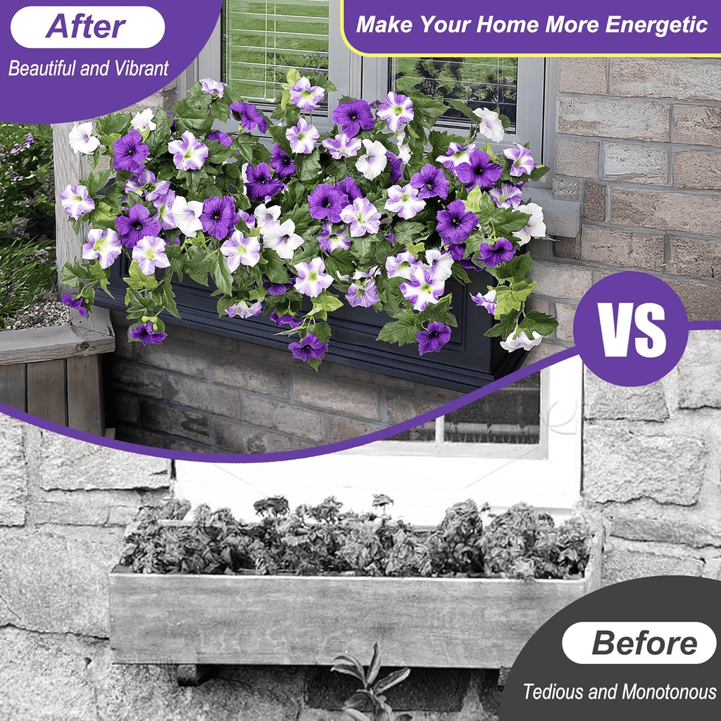 🔥Spring Faux Petunias Silk Flower UV Resistant No Fade Floral