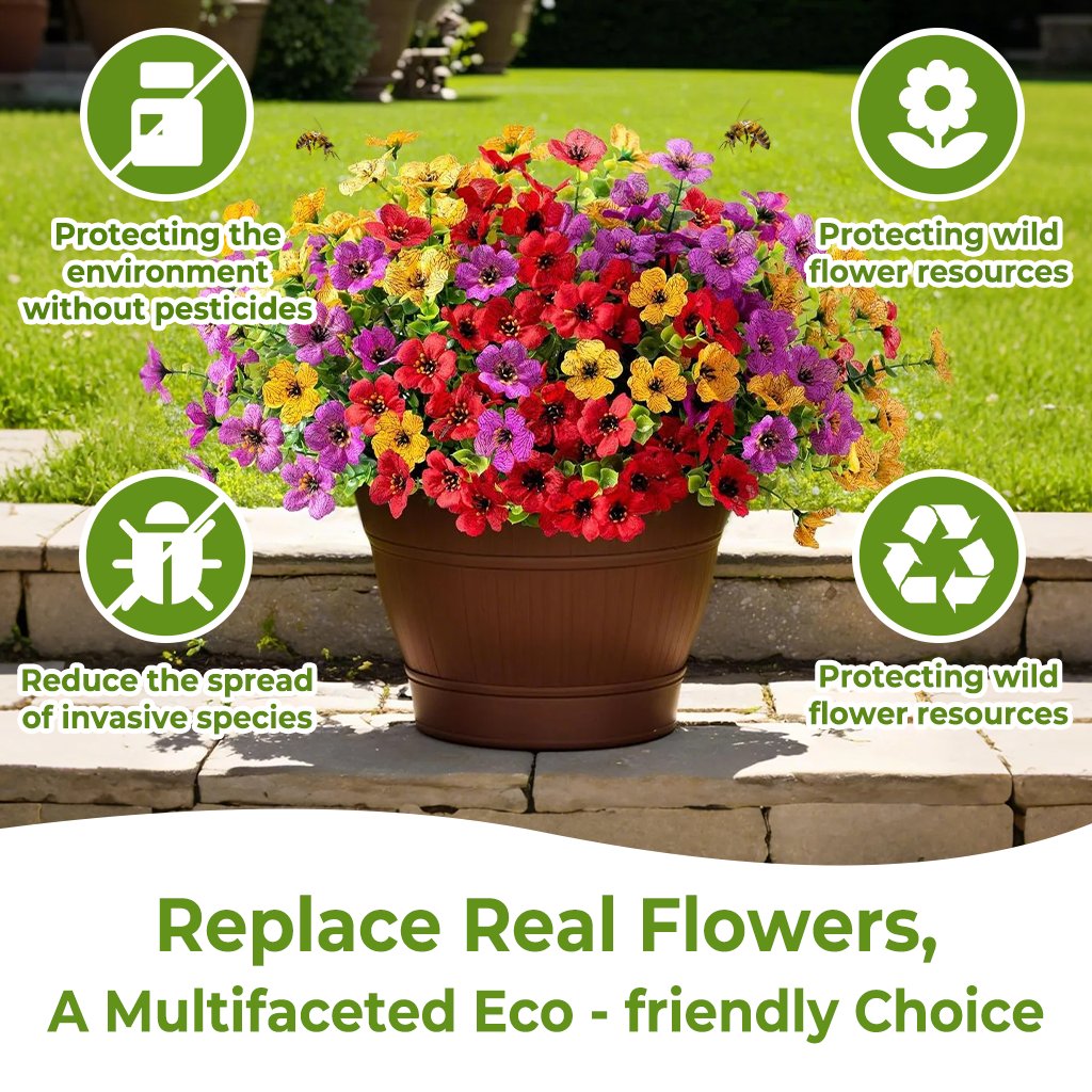 🔥Last Day 50% OFF🔥Realistic UV-Resistant Outdoor Flowers – Zero Maintenance