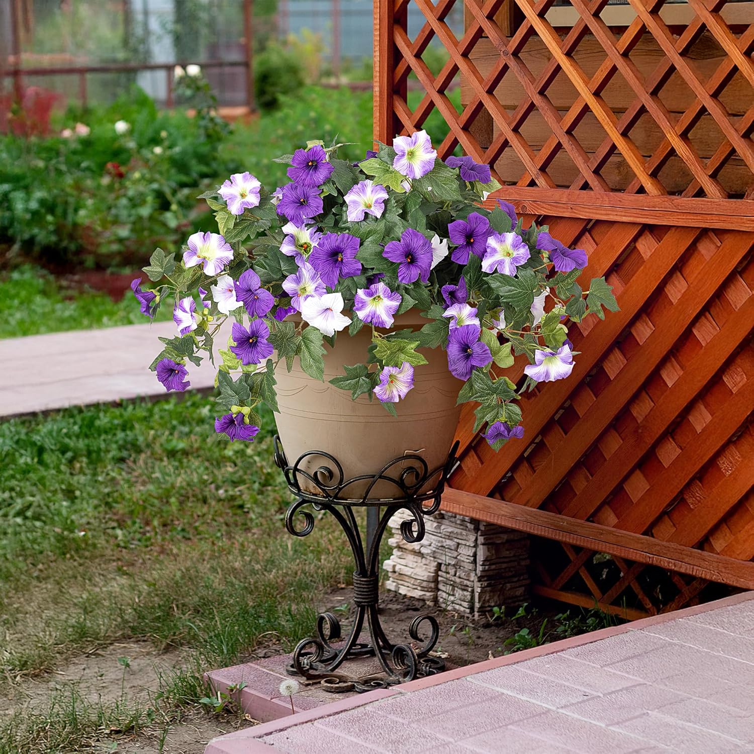 🔥Spring Faux Petunias Silk Flower UV Resistant No Fade Floral