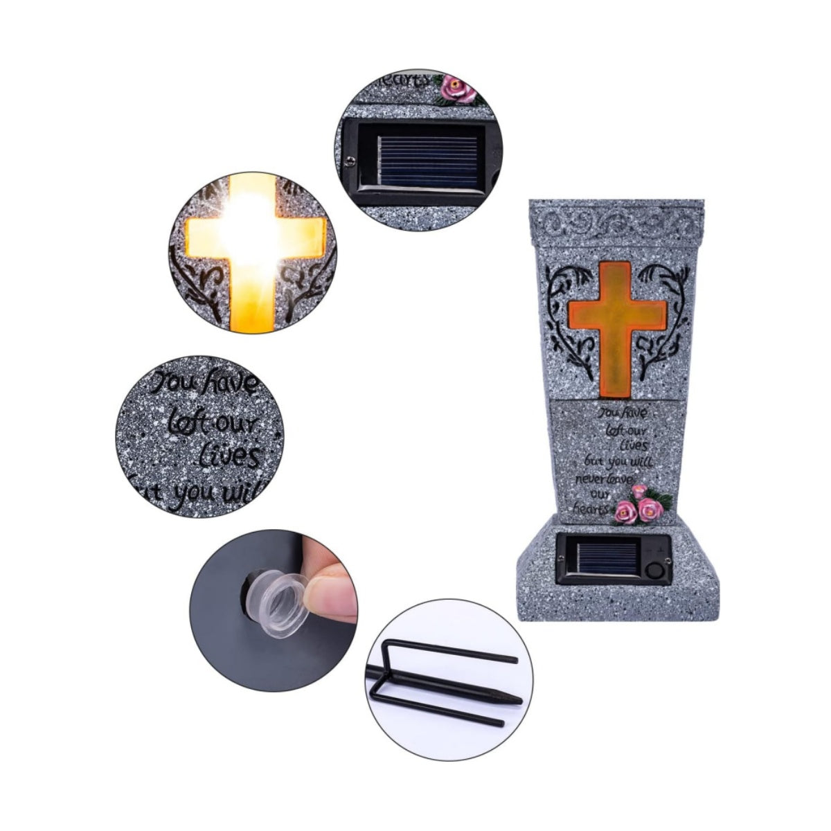 🔥ON SALE 59% OFF🔥Solar Cemetery Grave Vase