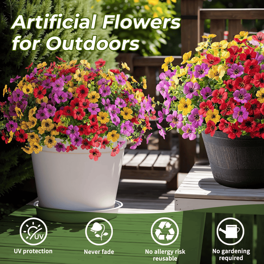 🔥Last Day 50% OFF🔥Realistic UV-Resistant Outdoor Flowers – Zero Maintenance