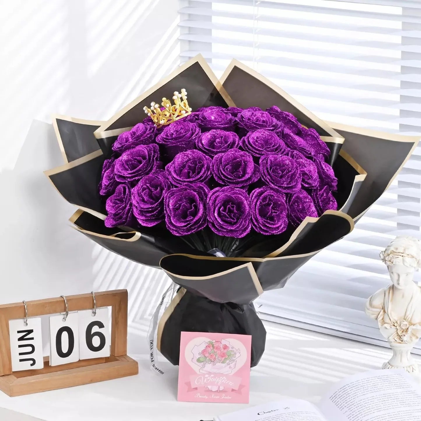 🔥 #1 Bestseller - Over Half a Million Sold 🔥-💐Artificial Flowers 25pcs Real Looking Artificial Roses with Stems🌹