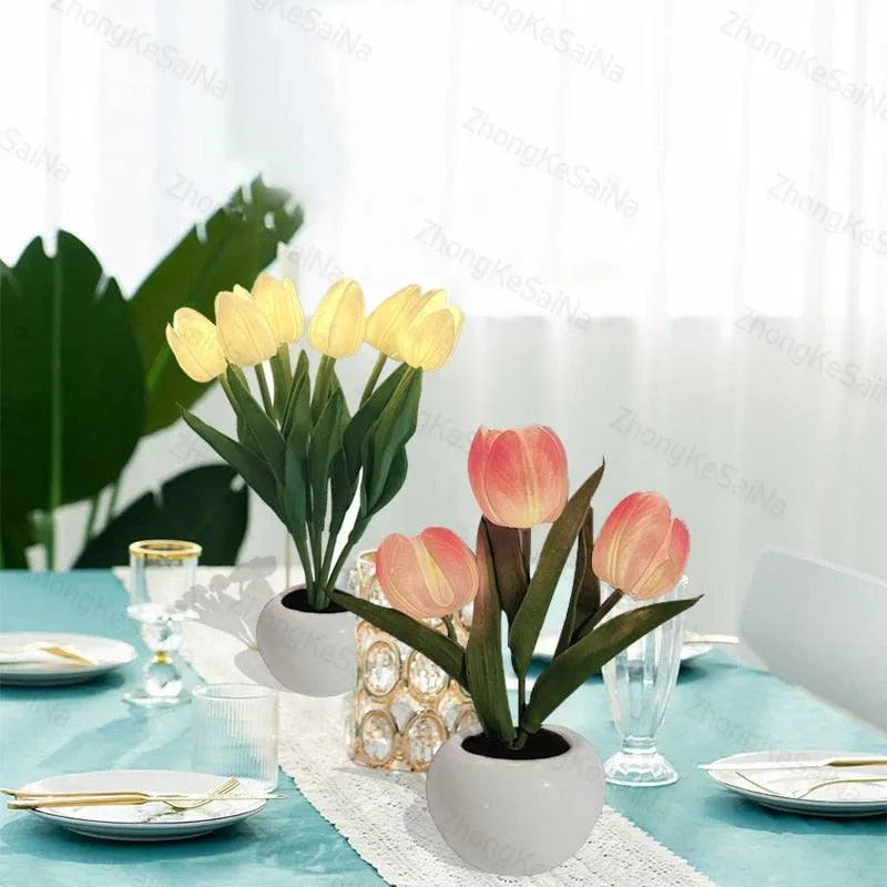 🔥 BIG SALE - 60% OFF🔥- 🌷LED Tulip Night Light - Romantic Flower Lamp for Home & Office Decor🌷