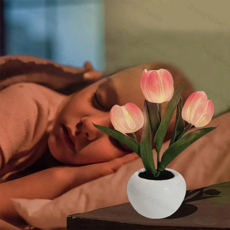 🔥 BIG SALE - 60% OFF🔥- 🌷LED Tulip Night Light - Romantic Flower Lamp for Home & Office Decor🌷