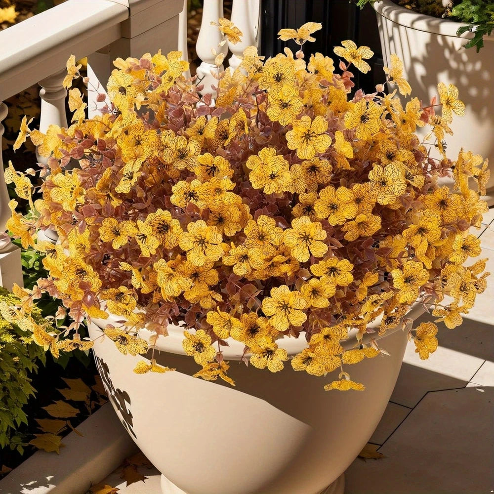 🏆 50K+ SOLD! 🌼Lifelike UV-Resistant Autumn Flowers – Waterproof, Windproof & Perfect for Fall Decor 🍂