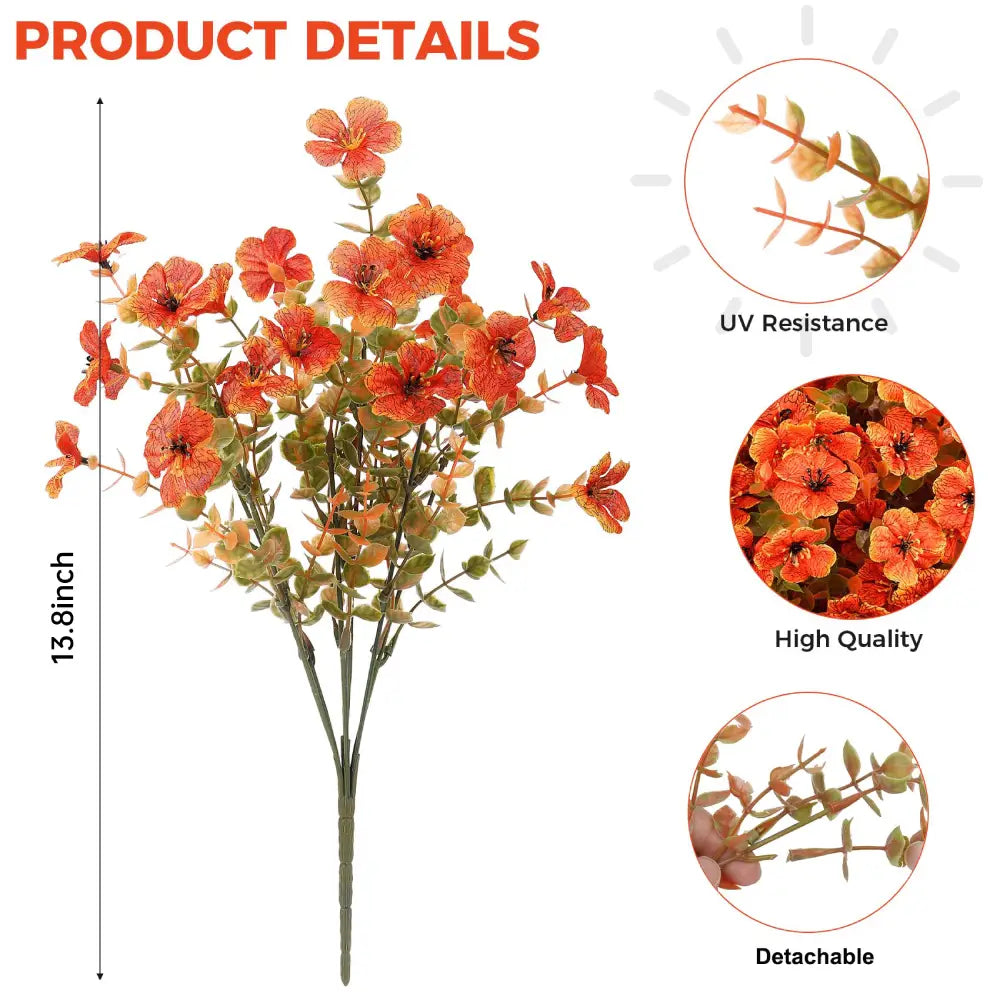 🏆 50K+ SOLD! 🌼Lifelike UV-Resistant Autumn Flowers – Waterproof, Windproof & Perfect for Fall Decor 🍂