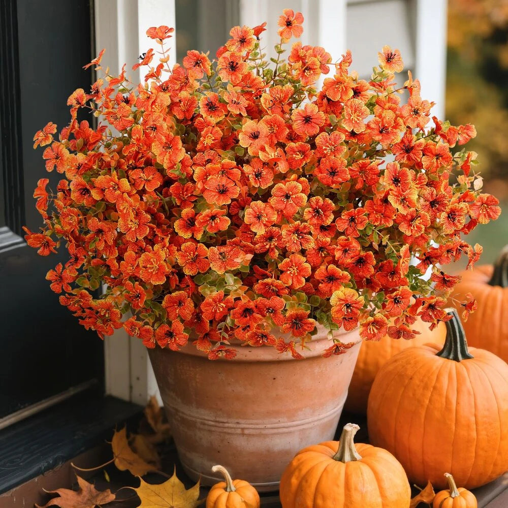 🏆 50K+ SOLD! 🌼Lifelike UV-Resistant Autumn Flowers – Waterproof, Windproof & Perfect for Fall Decor 🍂