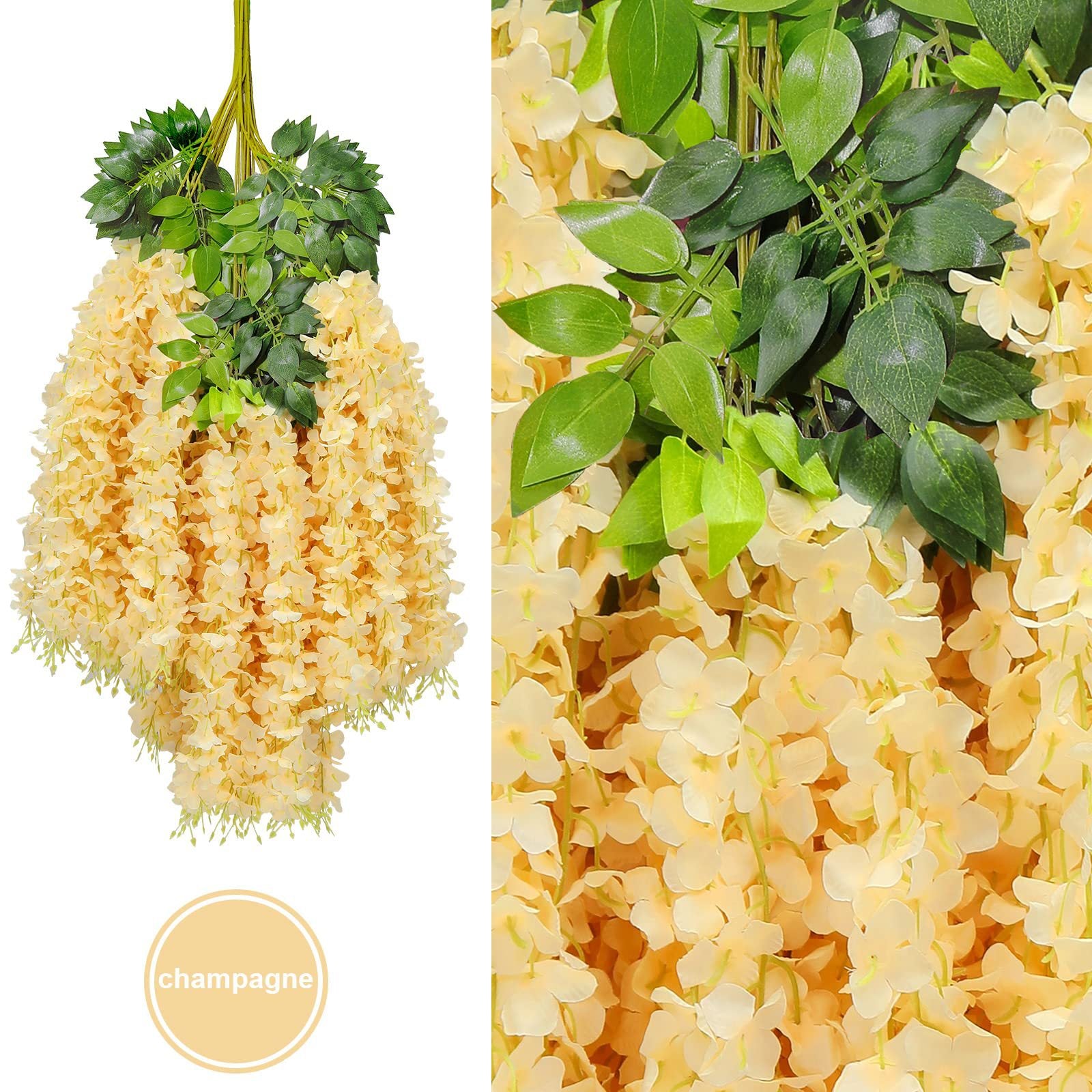 💐Super Value Set(60% OFF) ✨Artificial Wisteria Vine Rattan（12PCS）