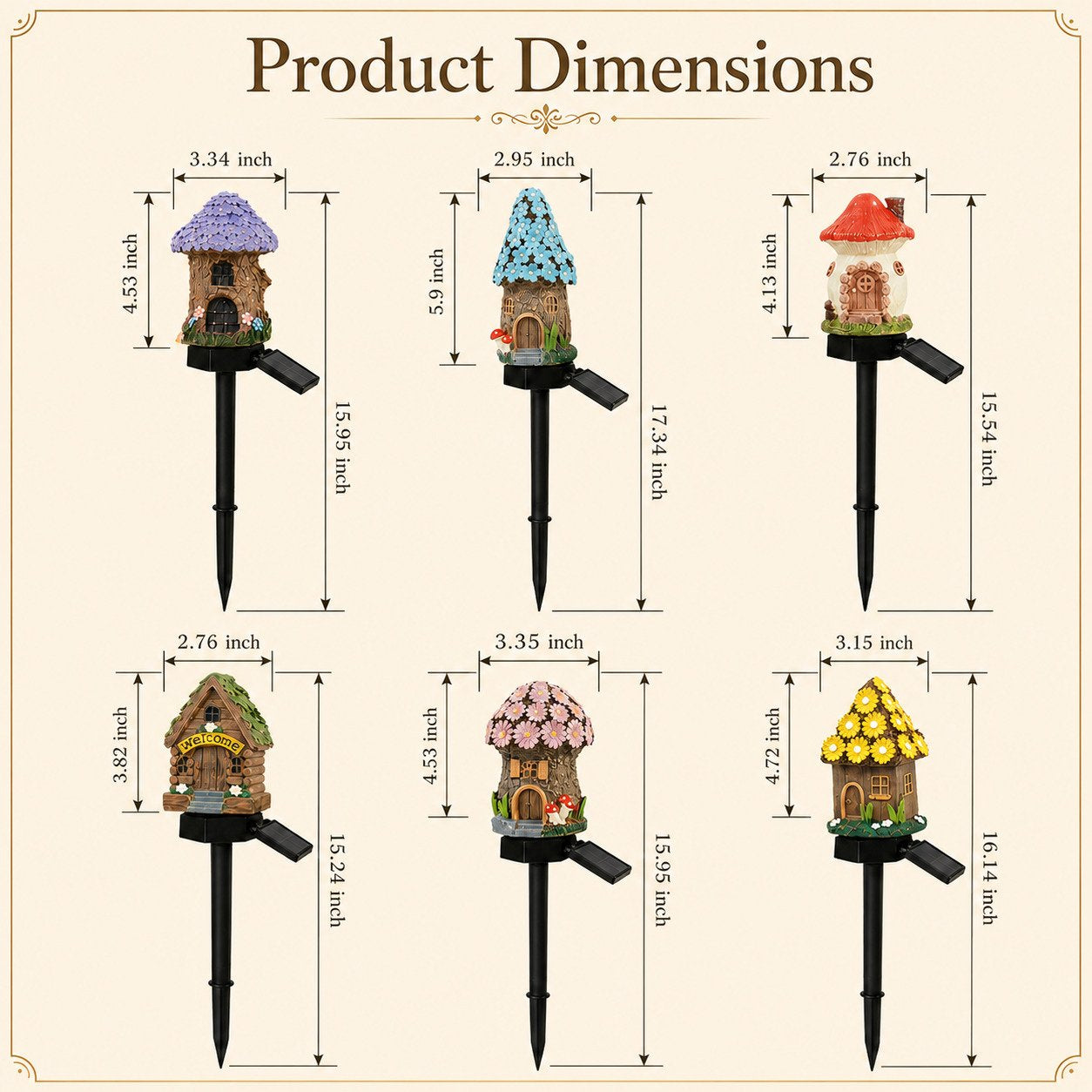 🔥Limited 60% OFF🔥-🍄✨ Turn Your Backyard Into An Enchanted Fairy Forest! Solar Mushroom Cottage Garden Light