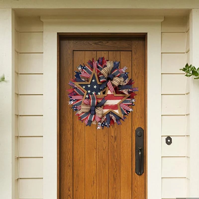🇺🇸 250th Anniversary Handmade American Patriotic Wreath