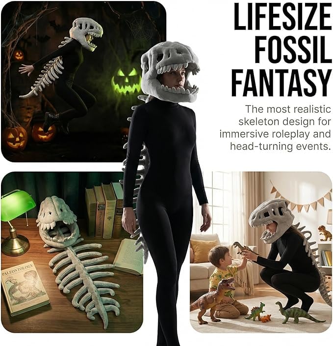 3D Dinosaur Costume 🦕 - Soft & Wearable