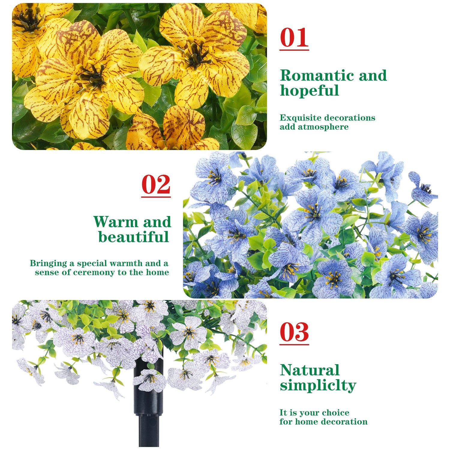🏆Flash Sale⚡ 50K+ SOLD!-Buy 3 Get 10% OFF& Free Shipping🔥🌿Outdoor/Indoor UV Resistant & Waterproof Artificial Flower Decor 💐 ✅