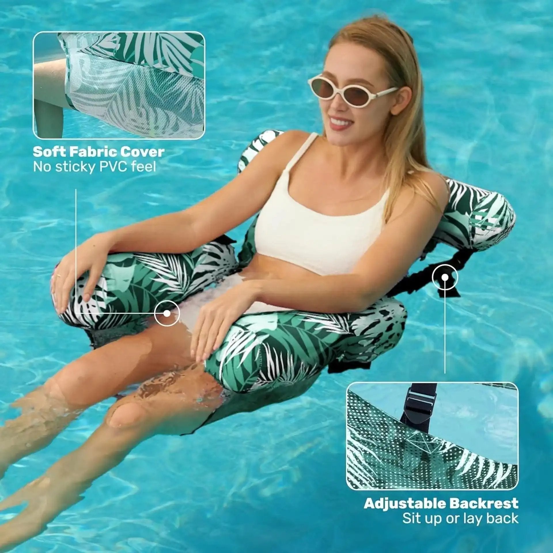 🏊LAST DAY 50% OFF!💺Inflatable Floating Chair – Comfortable, Stable & Perfect