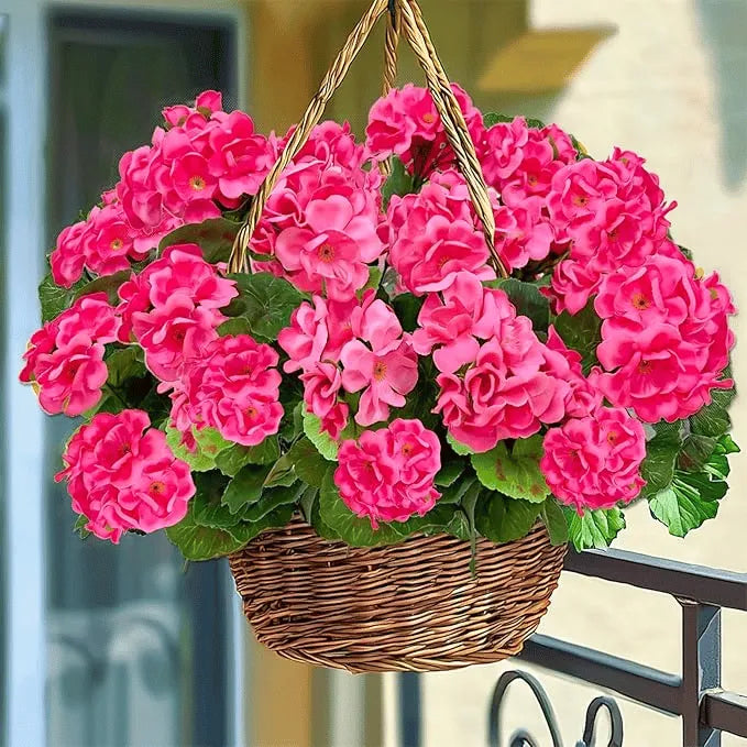 🔥Last Day 60% OFF🔥Artificial Geranium Flowers - UV resistant, Waterproof, Windproof