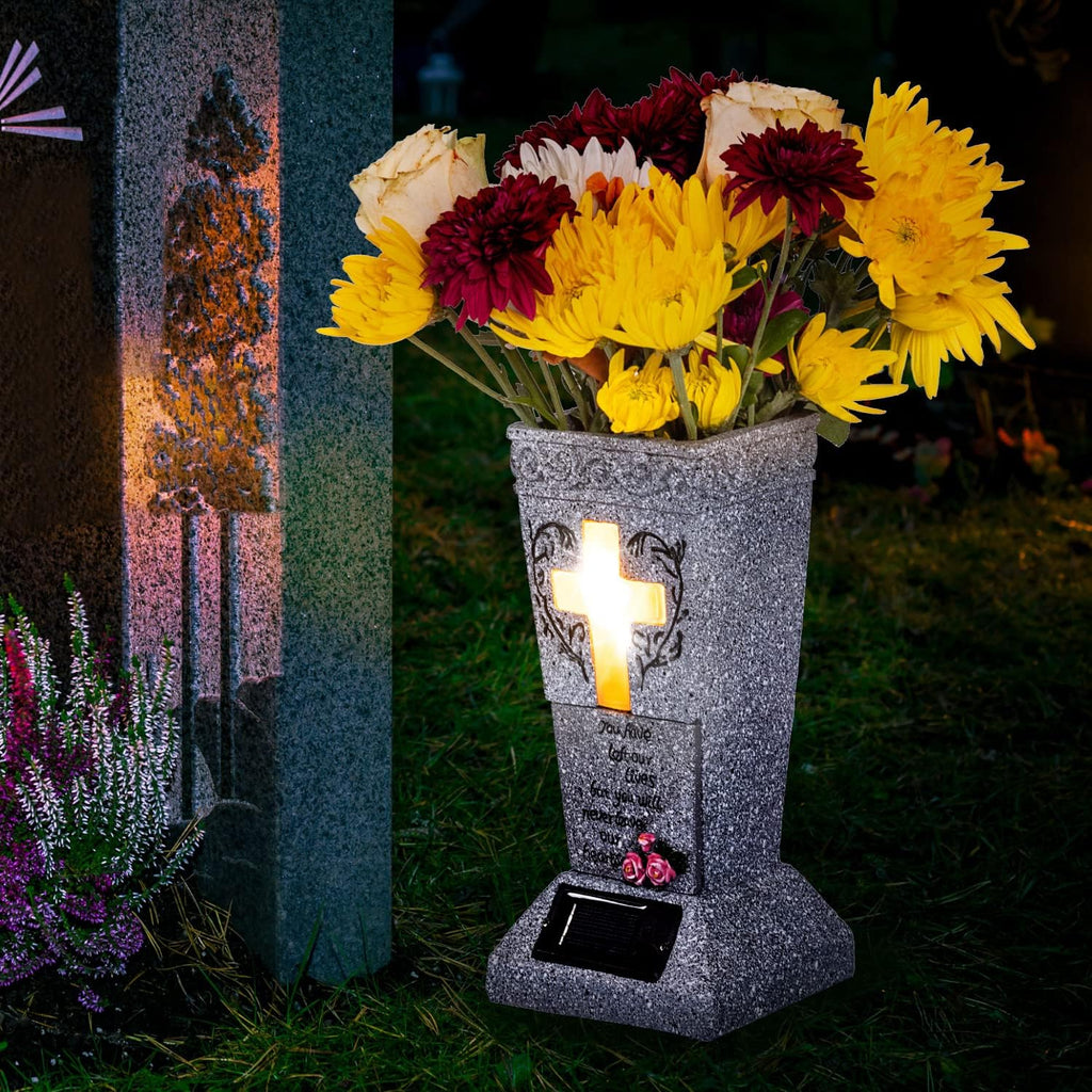 🔥ON SALE 59% OFF🔥Solar Cemetery Grave Vase