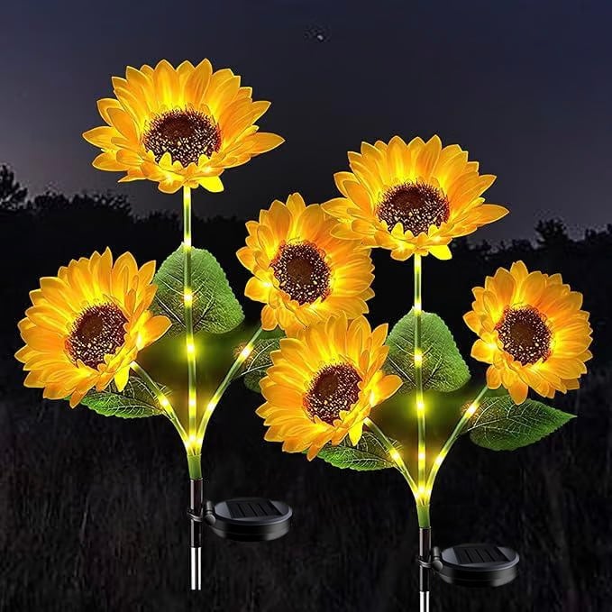 🌻Last Day 60% OFF🌞Solar LED Sunflower Garden Lights(29.6inch/74cm)
