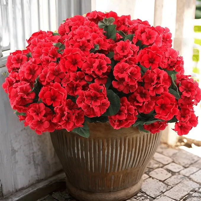 🔥Last Day 60% OFF🔥Artificial Geranium Flowers - UV resistant, Waterproof, Windproof