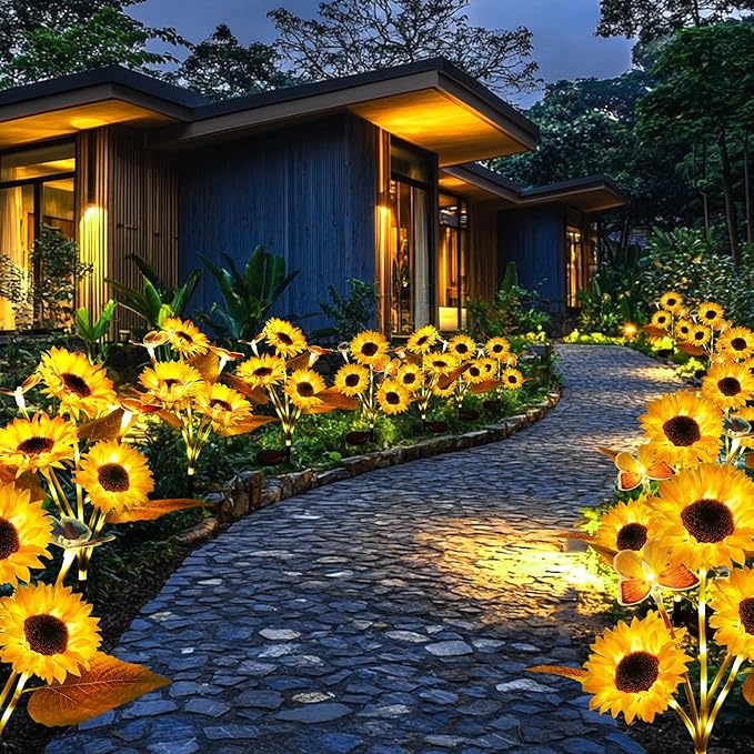 🌻Last Day 60% OFF🌞Solar LED Sunflower Garden Lights(29.6inch/74cm)