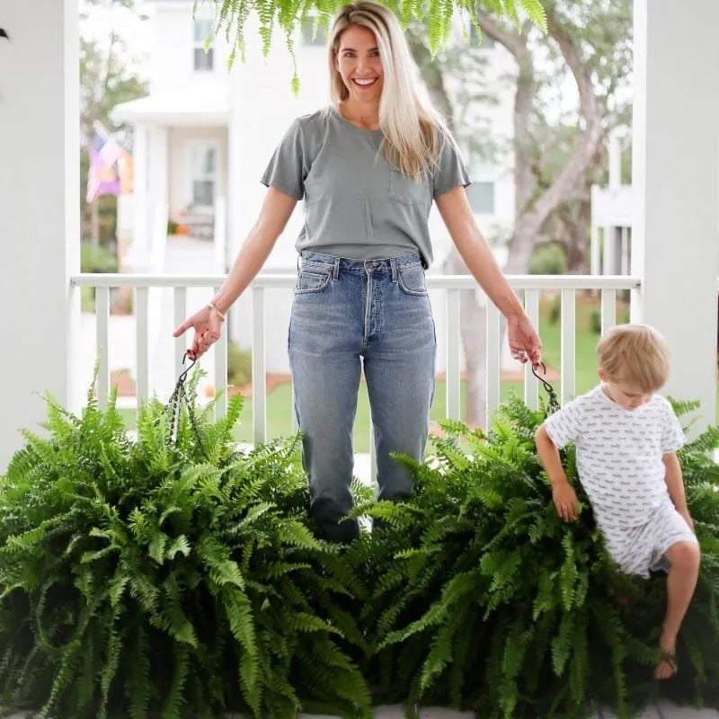 🔥 BUY 1 GET 1 FREE (2 PCS)🌱 48Inch Large UV Artificial Ferns for Outdoors--No watering, No fading