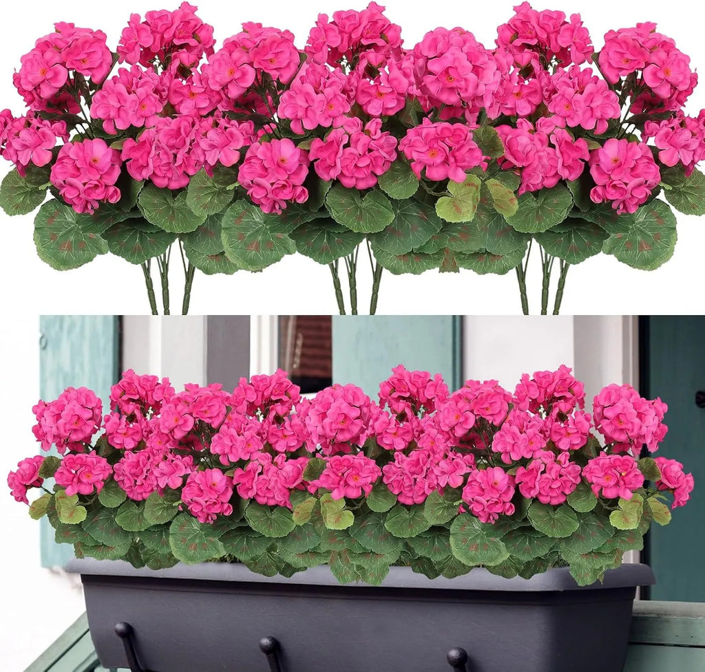 🔥Last Day 60% OFF🔥Artificial Geranium Flowers - UV resistant, Waterproof, Windproof