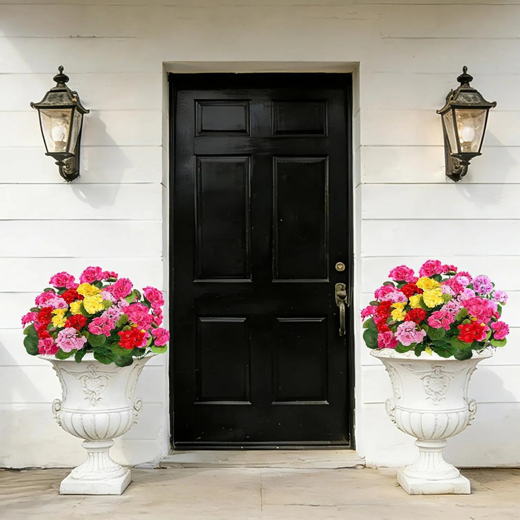 🔥Last Day 60% OFF🔥Artificial Geranium Flowers - UV resistant, Waterproof, Windproof