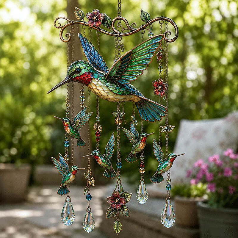 ⚡Hot Sale 50% OFF -🐦 Graceful Hummingbird Wind Chime 🎐 Add Beauty to Every Breeze